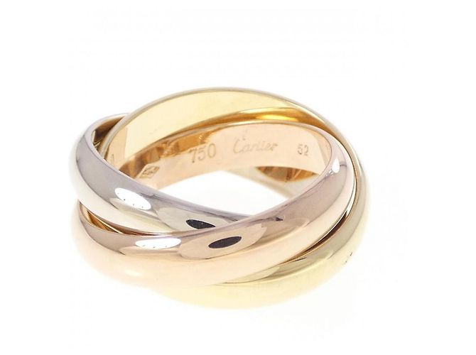 Anello Trinity Cartier in oro bianco oro giallo e oro rosa