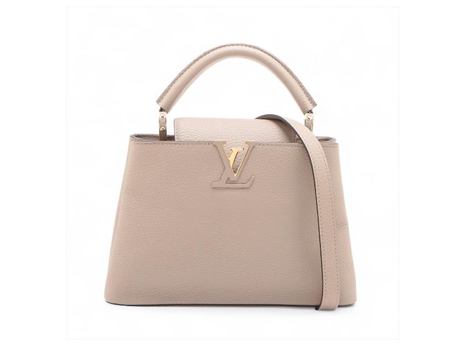Louis Vuitton Borsa Capucines BB Taurillon Leather Beige