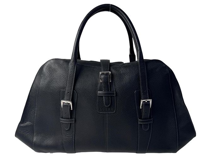Bolsa de couro Loewe Senda Large Preto