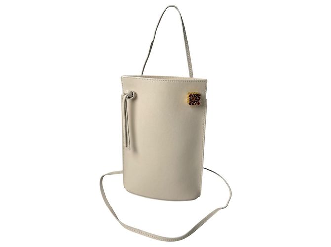 Bolsa de Ombro Loewe Dice Pocket Branco
