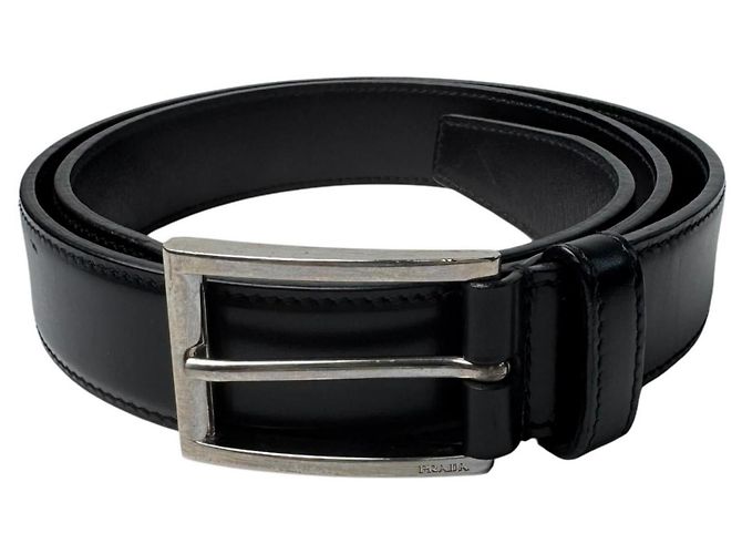 Prada Ledergürtel für Herren Schwarz