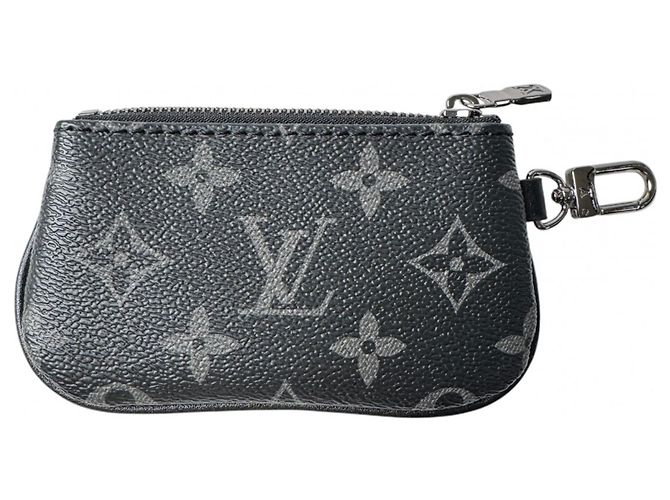 Carteira/Porta-moedas Louis Vuitton Monogram Eclipse para homens Marrom Preto