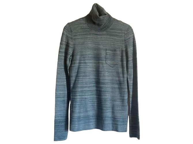 Bottega Veneta Rollkragenpullover aus blauer Wolle
