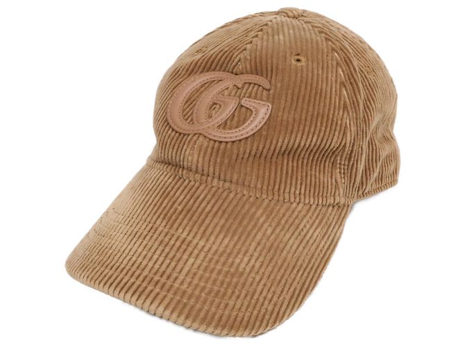 Gorra Gucci de pana marrón Castaño