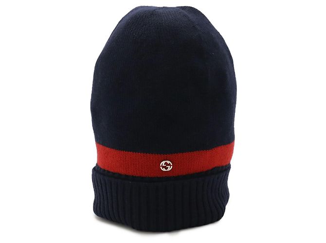 Berretto in lana Gucci con logo Interlocking G Blu