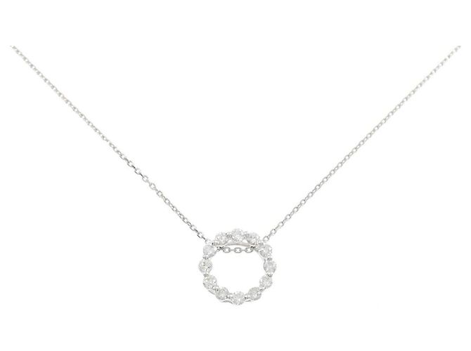 Autre Marque Collar de Diamante Pt900 Pt850 Plata