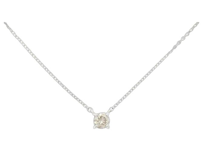 Autre Marque Collana in Diamanti Au750 Argento