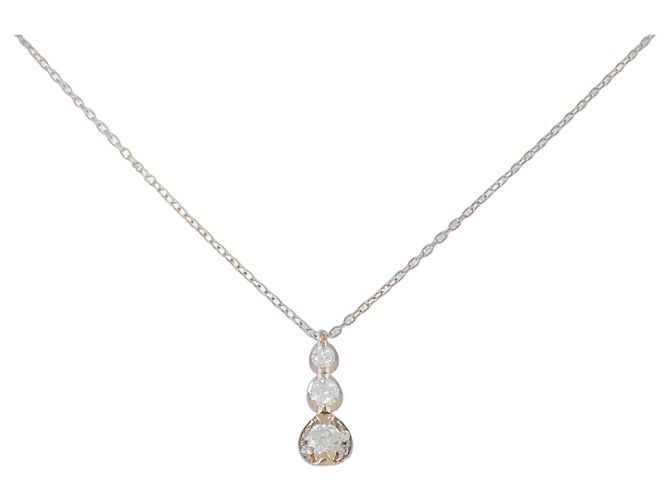 Autre Marque Collier en diamant Au750 Rose