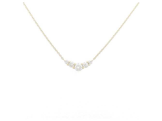 Autre Marque Collana con Diamanti Au750 D'oro