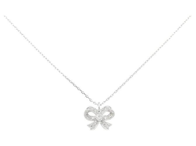 Autre Marque Collar de Diamante Pt900 Pt850 Plata
