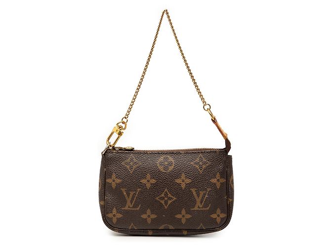 Louis Vuitton Brown Monogram Mini Pochette Accessoires Marron