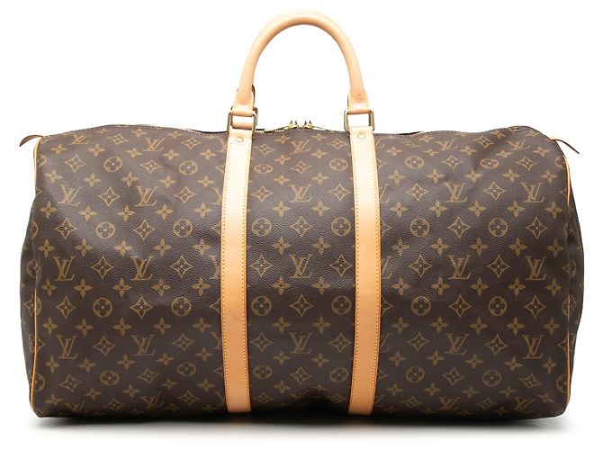 Louis Vuitton Marrom Monogram Keepall 55