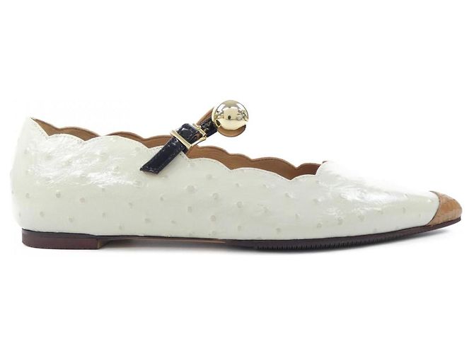 Marni Lederschuhe Beige