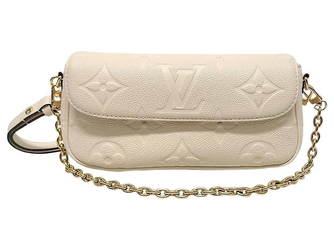 Louis Vuitton Carteira com corrente Monogram Empreinte bege Ivy Marrom