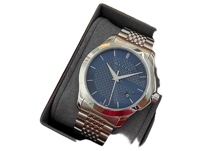 Gucci Bracciale G-Timeless Quadrante Blu Grano di Riso