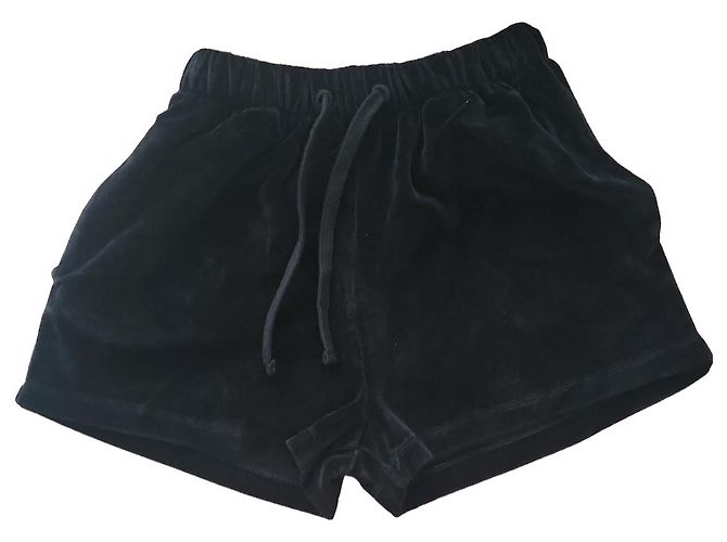 Iro Schwarze Samtshorts