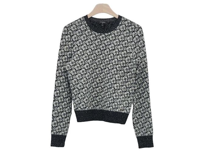 Chanel Maglia Camellia Cruise non utilizzata Multicolore 