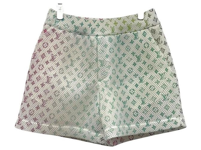 Louis Vuitton Unworn Monogram Mesh Shorts White