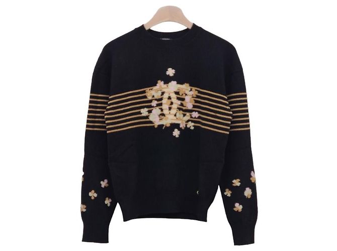 Chanel Tejido de punto con estampado floral sin usar Multicolor