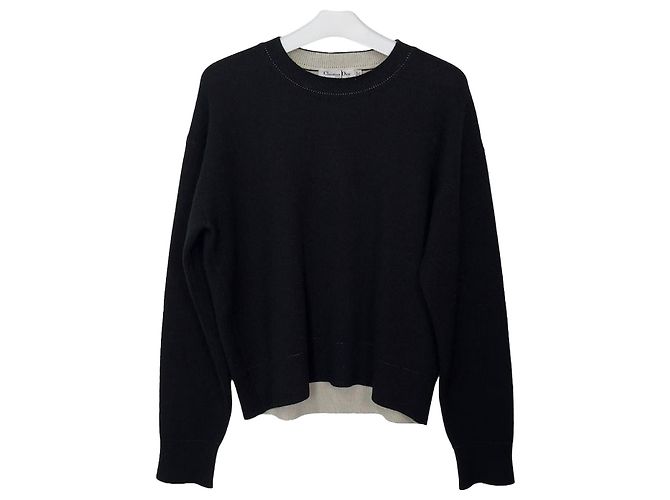 Dior Oversized Kaschmir-Pullover Schwarz 