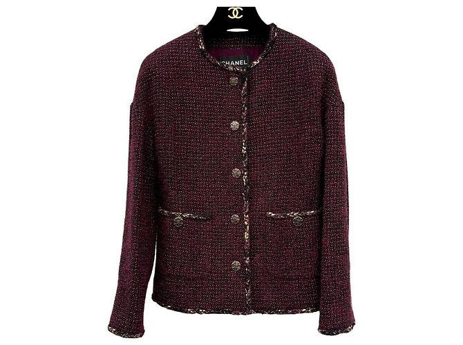 Chanel Giacca in tweed non utilizzata Nero