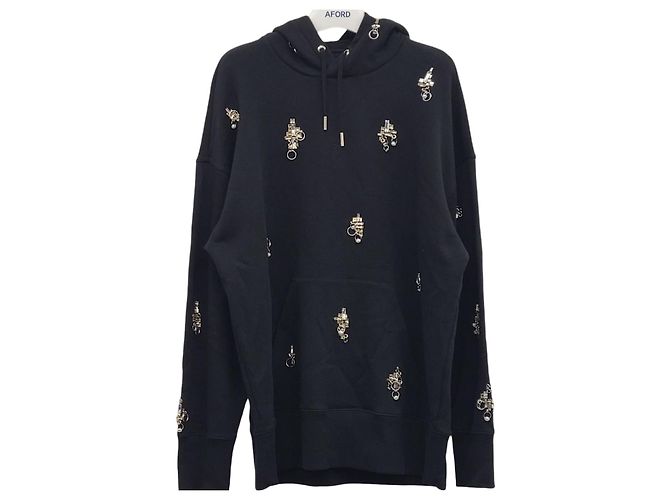 Givenchy Sudadera oversize de algodón con adornos de cristal Negro