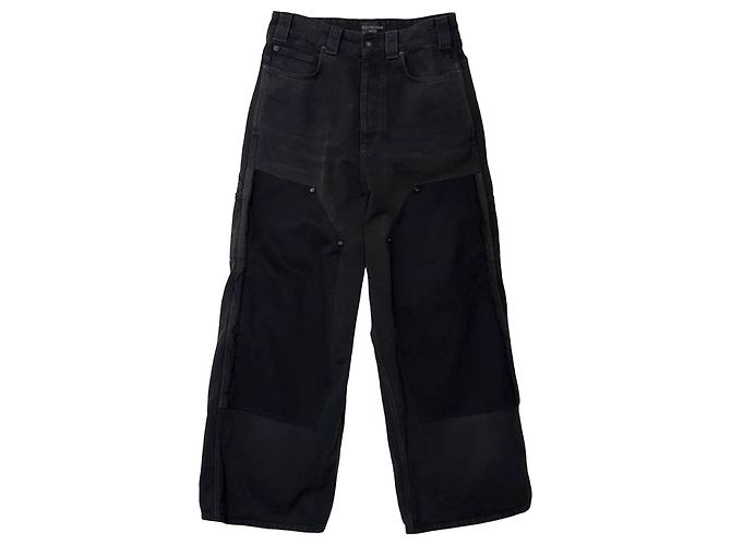 Balenciaga Jeans patchwork nuovi Nero