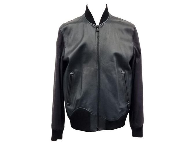 Louis Vuitton Reversible Leather Technical Jacket Black