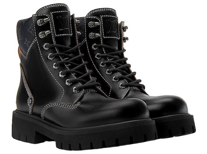 Louis Vuitton Bottes de combat Remix Black Noir