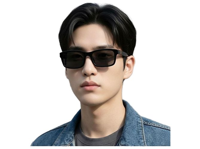 Gucci Rechteckige Unisex-Sonnenbrille aus Acetat Asian Fit Mehrfarben
