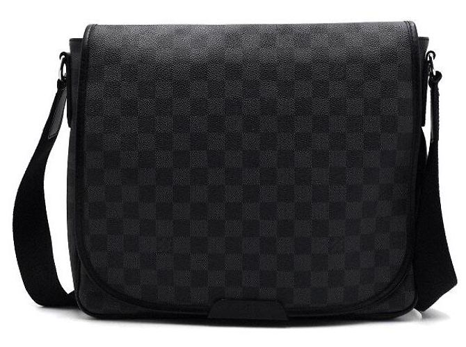 Louis Vuitton Borsa a tracolla Messenger Daniel MM in tela Damier Graphite Marrone