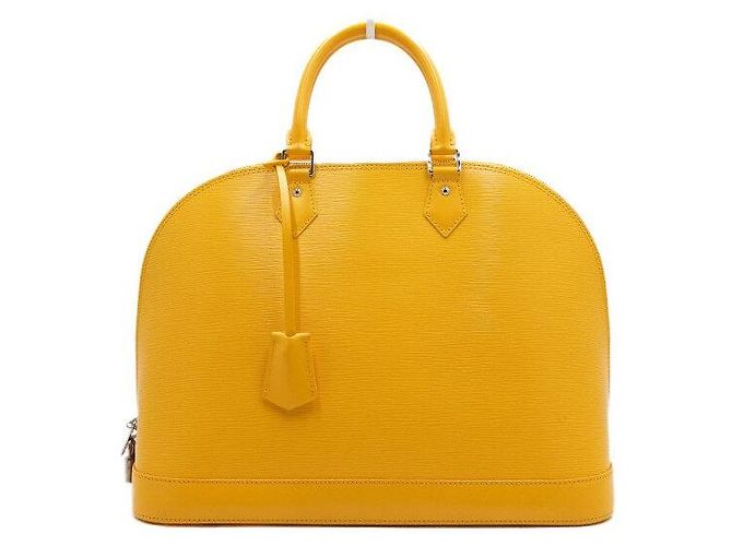 Louis Vuitton Leder Alma GM Tote Bag Gelb