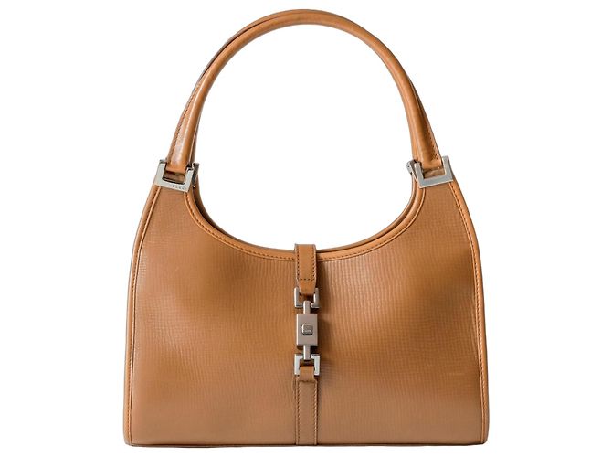 Gucci Jackie Handtasche Braun Leder Karamell Kamel