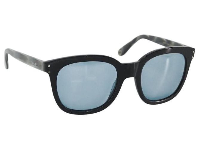 Occhiali da sole GUCCI Plastica Grigio Nero Auth hk3942M Marrone
