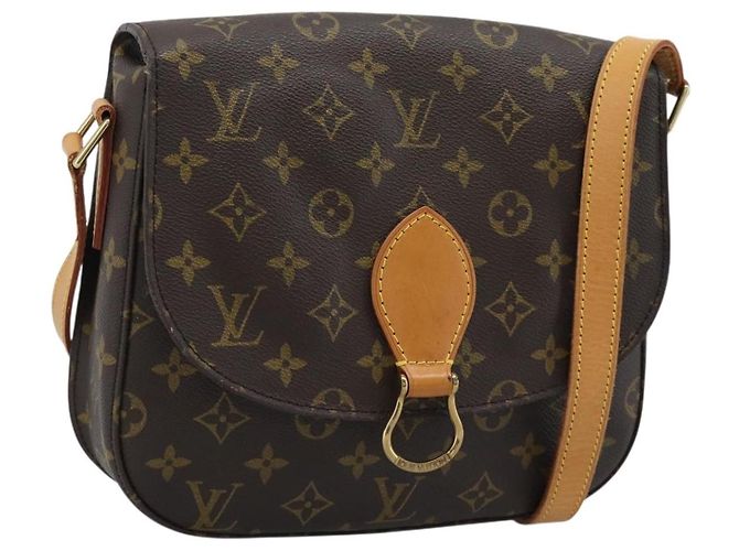 LOUIS VUITTON Bolsa de Ombro Monogram Saint Cloud GM M51242 LV Auth ep15315A Monograma