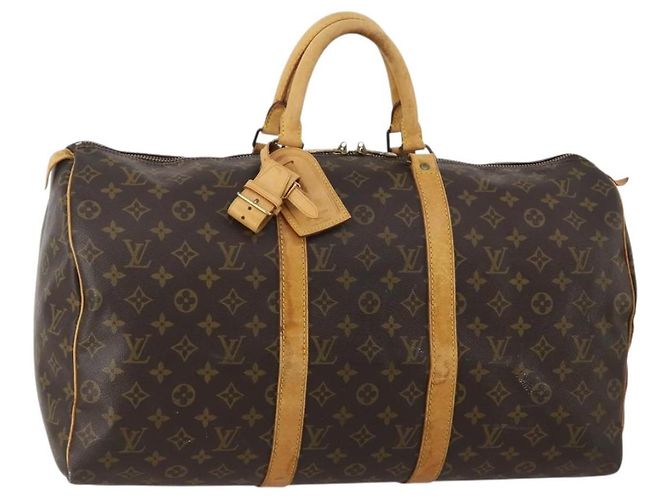 LOUIS VUITTON Monogram Keepall 50 Boston Tasche M41426 LV Auth 193006 Monogramm