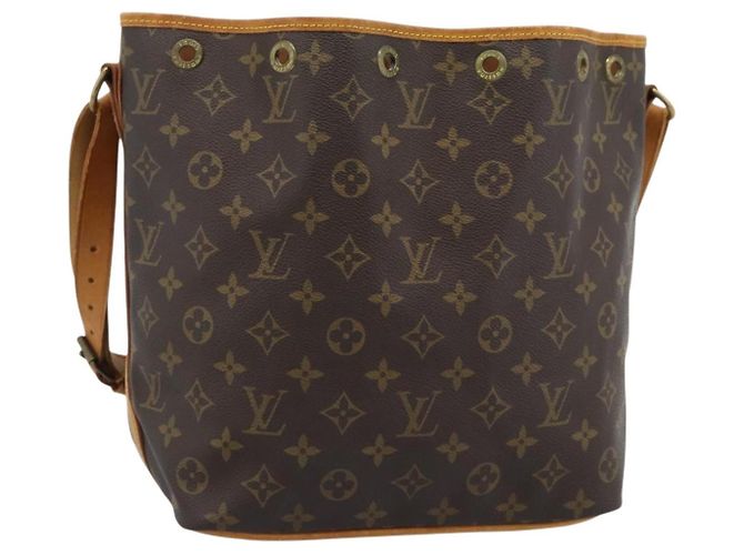 LOUIS VUITTON Bolsa de Ombro Monogram Petit Noe M42226 LV Auth 189528 Monograma