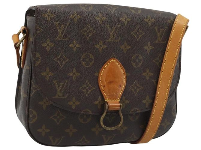 LOUIS VUITTON Bolsa de Ombro Monogram Saint Cloud GM M51242 LV Auth ep15626 Monograma