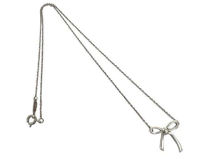 Tiffany & Co Tiffany Vintage Bow Halskette Silber
