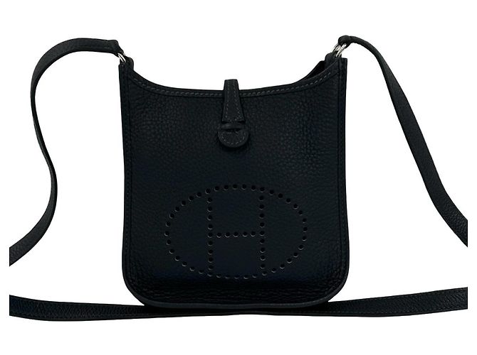 Hermès Borsa a tracolla Hermes Evelyne TPM Mini Blu navy