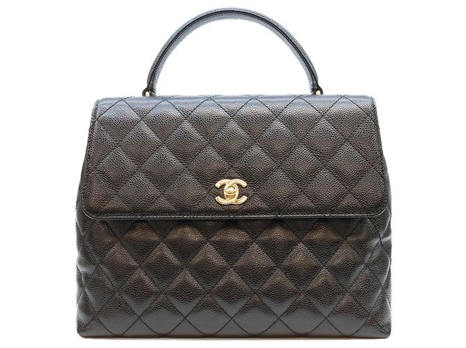 Bolsa Chanel em couro de vitelo granulado Preto