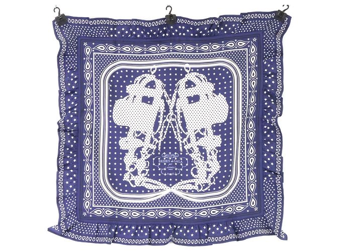 Hermès Hermes Brides Gala Dot Bandana Navy blue