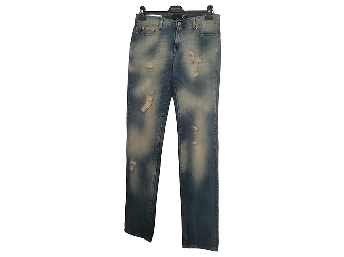 Roberto Cavalli Jeans lavati e strappati Just Cavalli Blu