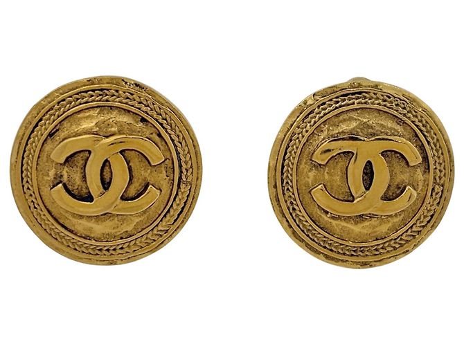Orecchini a clip Chanel Coco Mark D'oro