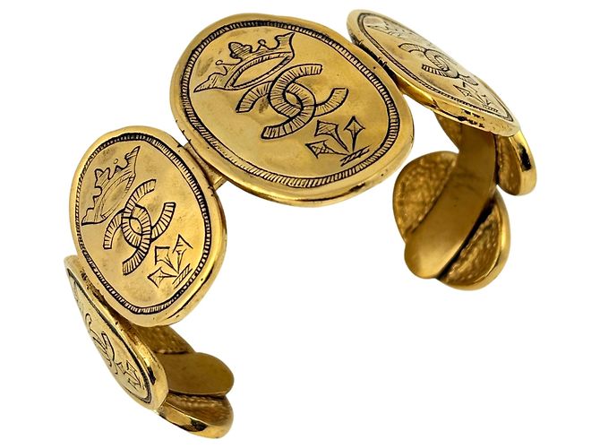 Timeless Bracciale rigido Chanel Coco Mark GP Gold D'oro
