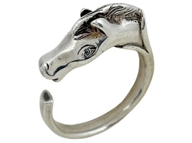 Ring Hermès Anillo de banda en plata 925 Hermes