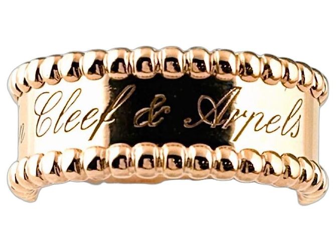 Anillo Perle Signature de Van Cleef & Arpels en oro rosa 