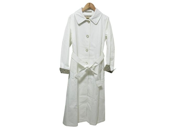 Autre Marque Herno Rain Collection Gürtelmantel Weiß