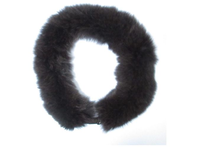S Max Mara Fox Fur 2way Accessory Set Brown