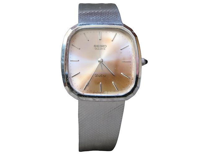 Seiko Dolce quartz watch ref. 6030-5200 Silvery Metallic